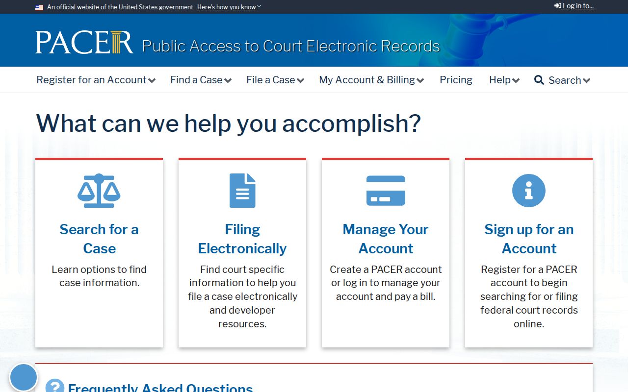 Randolph County federal criminal court records PACER access